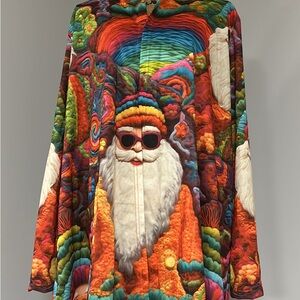 Fun festive Santa Cardigan 2xl